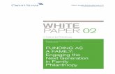 Credit Suisse Whitepaper on Family Philanthropy