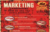 Marketing Campaigns - How do you like yours cooked?