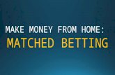 Make £1000 to £2000 a month with Matched Betting