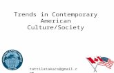 Trends in Contemporary American Culture /Society