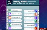25 Blogging Mistakes and Blunders to Avoid – INFOGRAPHIC