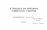 Reliance industries Marketing analysis  Project