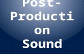 Post  production sound