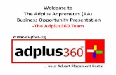 Independent sales consultants(adplus adpreneurs) business opportunity