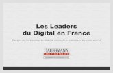 Les Leaders du Digital en France - Etude Haussmann Executive Search