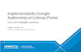 Implementando Google Authorship en Liferay Portal para múltiples autores