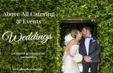 Weddings by Above All Catering & Events