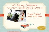 Wedding Caterers Western Suburbs Sydney 0405220148
