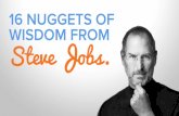 Nuggets of Wisdom From Steve Jobs