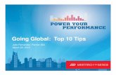 Top 10 Tips for Going Global - ADP MOTM 2015