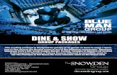 Blue Man show and dine package
