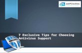 7 Exclusive Tips for Choosing Antivirus Support