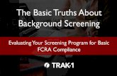 Background Screening: Evaluating Your Program For FCRA Compliance