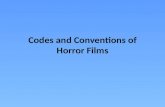 Codes and conventions of horror films