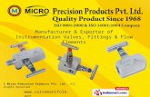 Condensate Pots & Seat Pots by Micro Precision Products Pvt. Ltd. Faridabad
