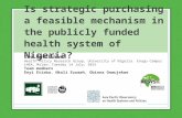 Is strategic purchasing a feasible mechanism in the publicly funded health system of Nigeria