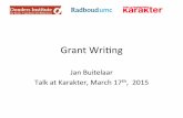 Grant Writing - J.K. Buitelaar