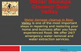 Water damage cleanup bear valley