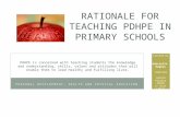 Rationale for teaching PDHPE in Primary schools