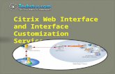 Custom citrix web interface