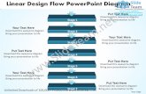 Business power point templates linear design flow diagram k sales ppt slides