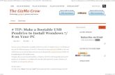 How to make a bootable usb pendrive to install wondows 7  8 on your pc