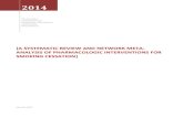 [A systematic review and network meta analysis of pharmacologic interventions for smoking cessation]