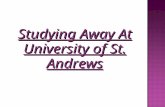 Studying away at university of st. andrews