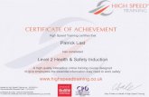health&safety L2 induction 2014