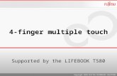 4-finger-multiple touch with LIFEBOOK T580