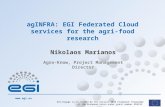 agINFRA: EGI federated cloud services for the agri-food research