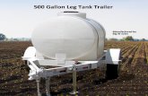 500 Gallon Leg Tank Trailer
