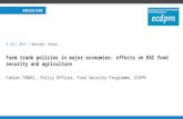 Farm trade policies in major economies: effects on EAC food security and agriculture