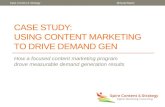 Case Study: Using Content Marketing to a Fuel Demand Generation Program