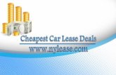 Cheapest car lease deals