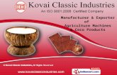 Agricultural Machines & Coco Products by Kovai Classic Industries, Coimbatore