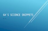 Science snippets 6a 2015