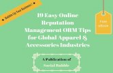 19 easy online reputation management orm tips for global apparel & accessories industries