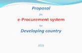 Proposal for e-Procurement System for Developing Country