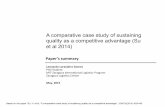 A comparative case study of sustaining quality as a competitive advantage