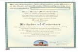 Graduation certificate (Bcom)