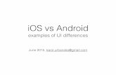 iOS vs Android - examples of UI differences