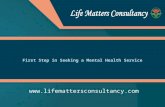 First step in seeking a mental health service