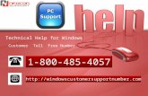 Window Customer Support Number 1-800-485-4057