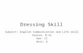 B.sc ii unit v dress for success   dressing skills