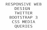 Responsive web design bootstrap and media queries
