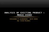 Analysis of exsiting product – music video