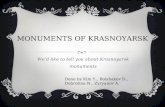 Monuments of Krasnoyarsk