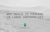 Why Agile Fails in Large Enterprises—and What to Do about It