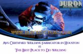 Aws certified welding fabricator in houston is the best place to do welding